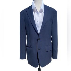 Boggi Milano Slim Fit Navy Blazer  Lanificio F.lli Cerruti Fabric Men’s Coat